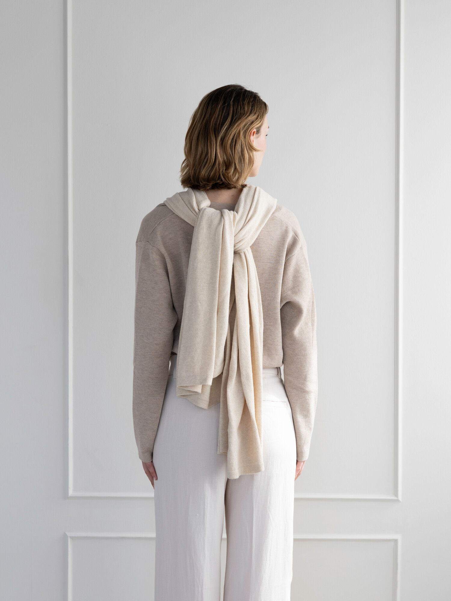 Schal Cosy Cool White Sand