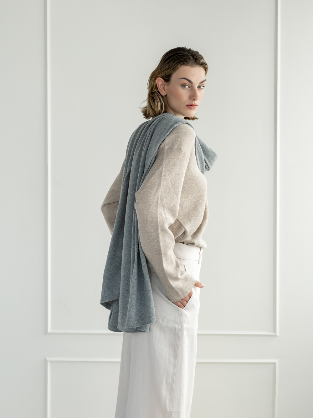 Sjaal Cosy Cool  Medium Grey