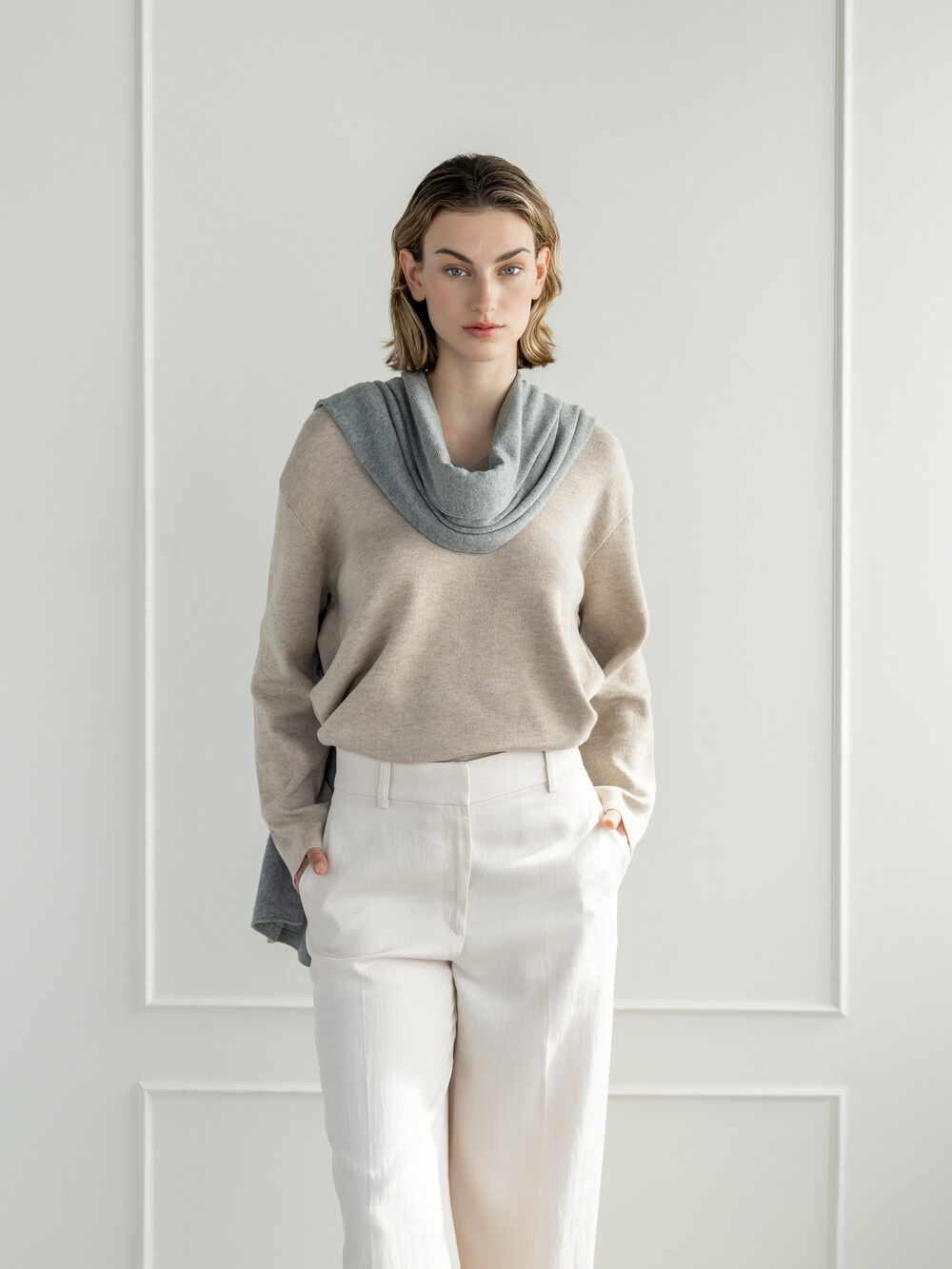 Schal Cosy Cool  Medium Grey