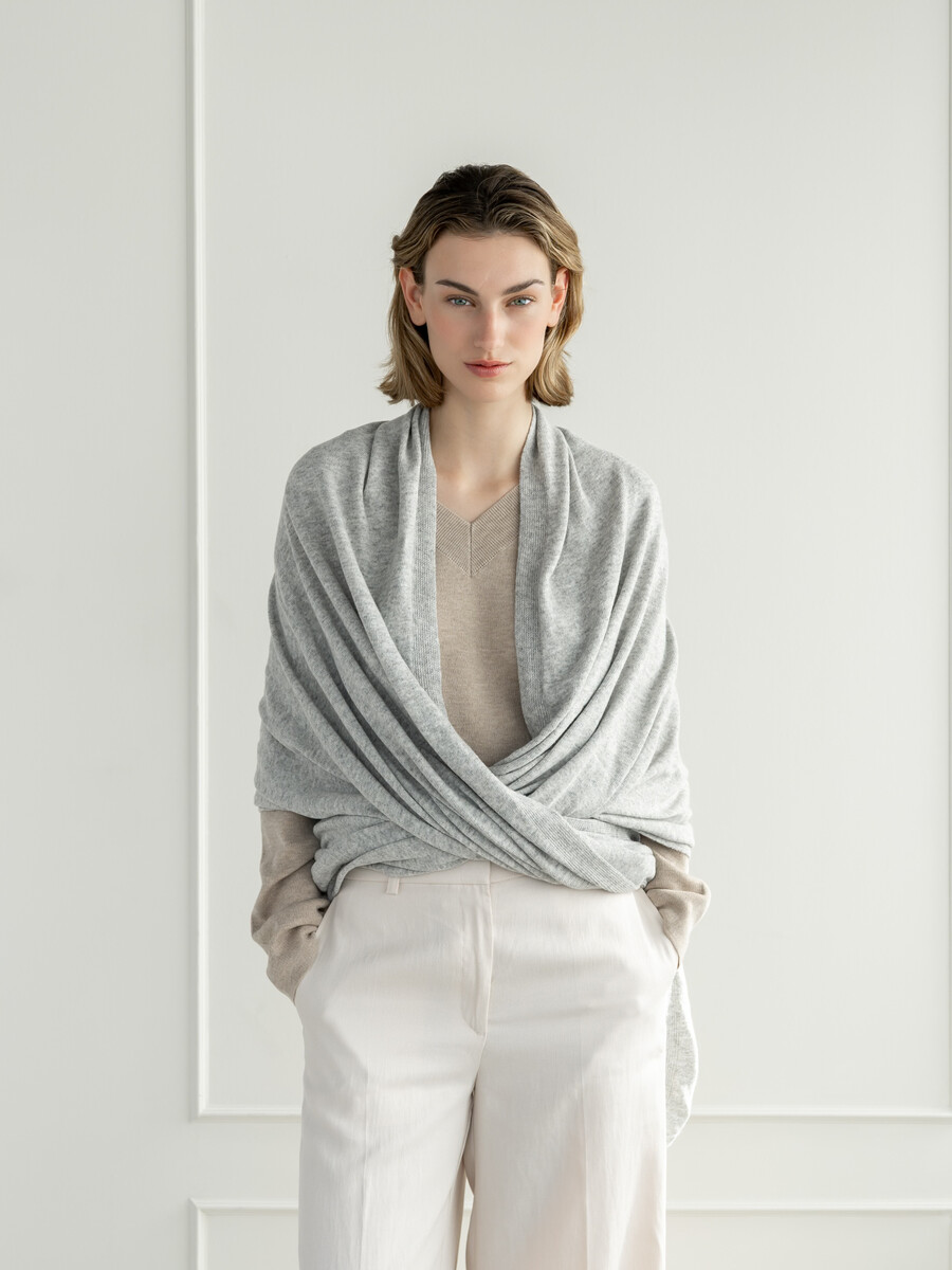 Sjaal Cosy Cool Silver Grey