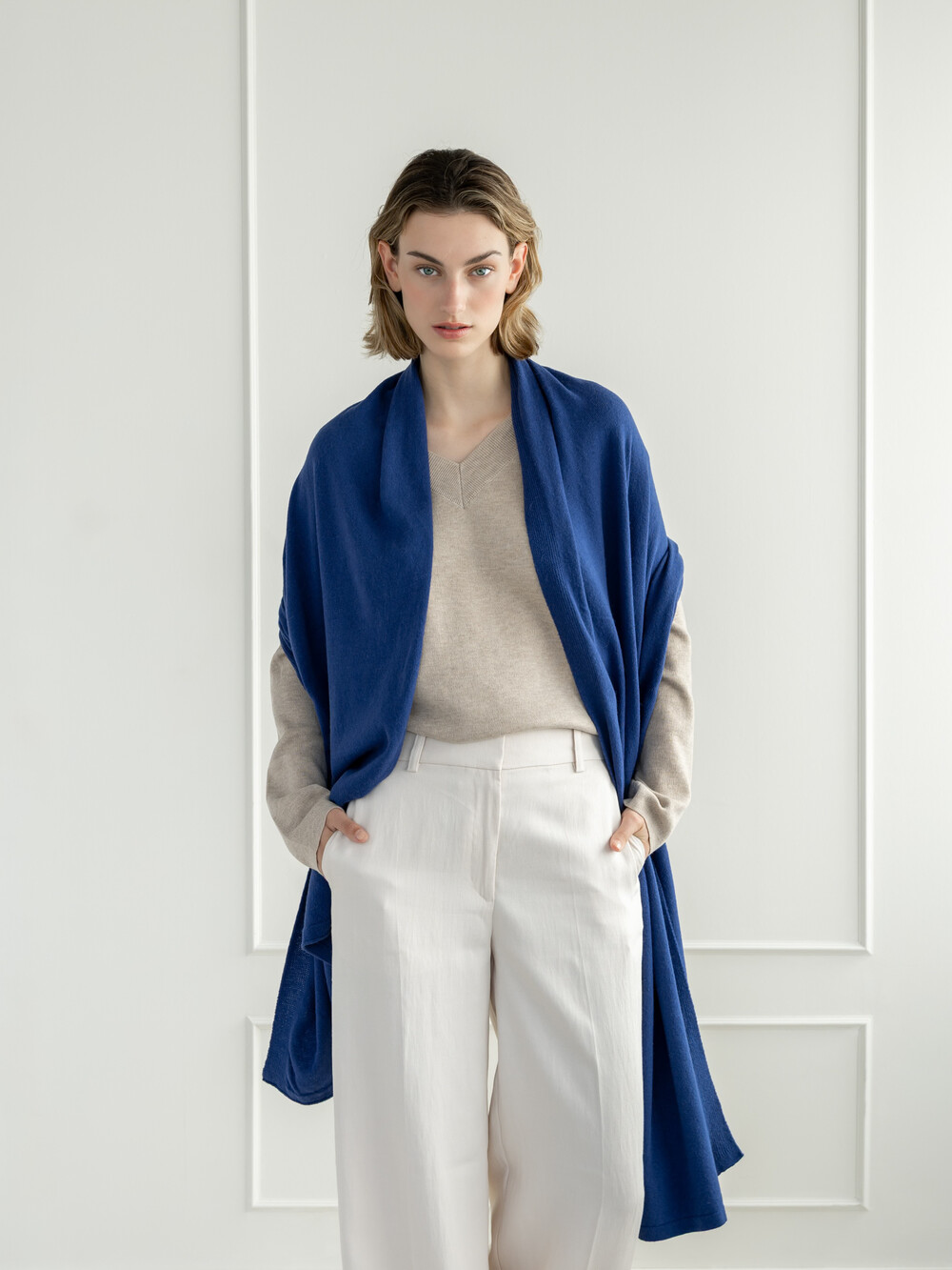 Sjaal Cosy Cool Blue Indigo