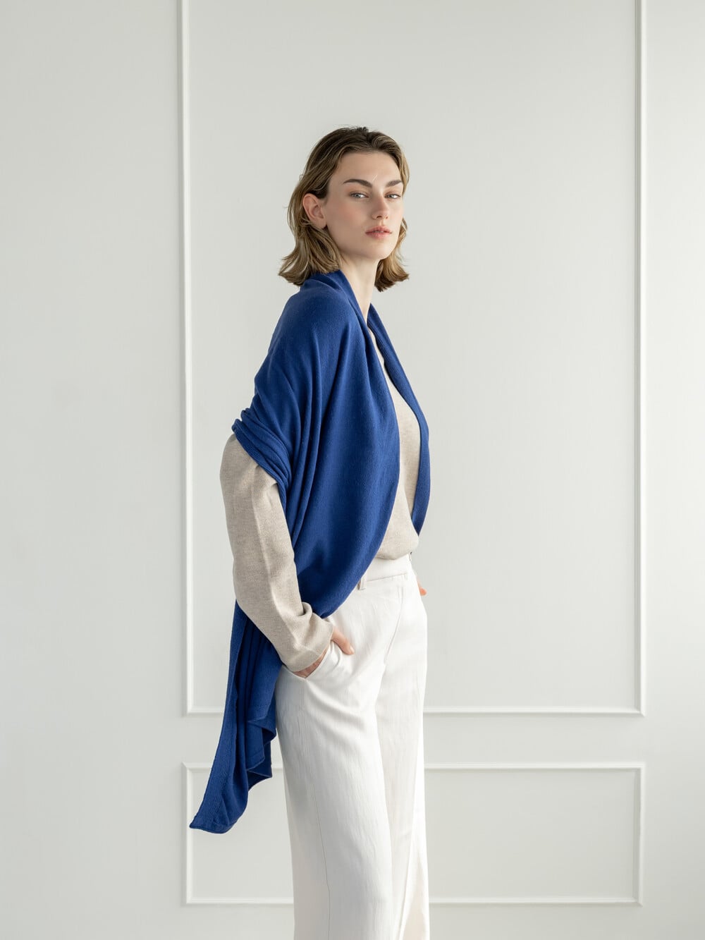 Sjaal Cosy Cool Blue Indigo