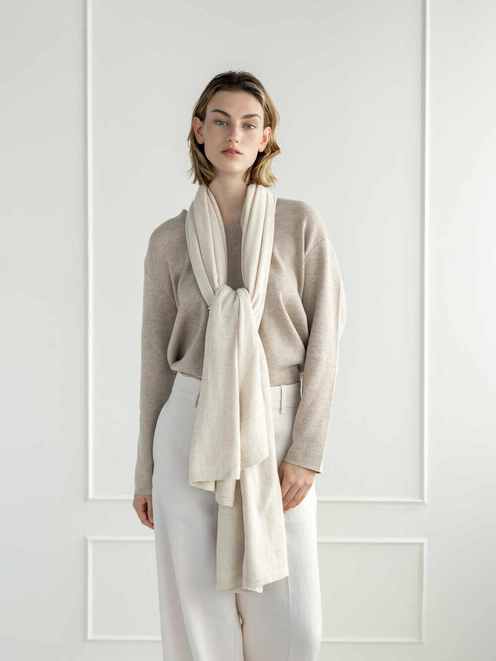 TravelWrapCosy Cool White Sand