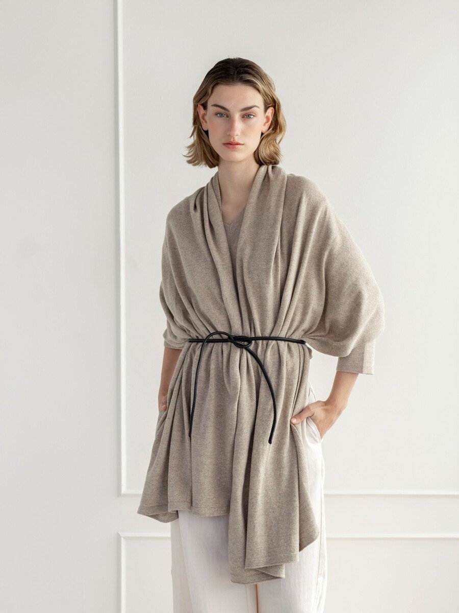 TravelWrapCosy Cool Dark Sand