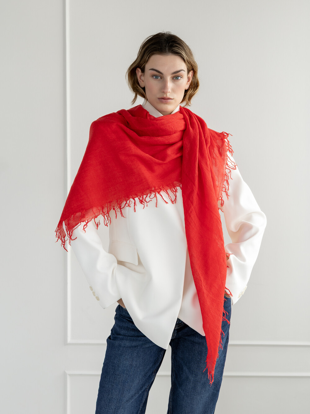 Scarf Cosy Cashmy High Risk Red
