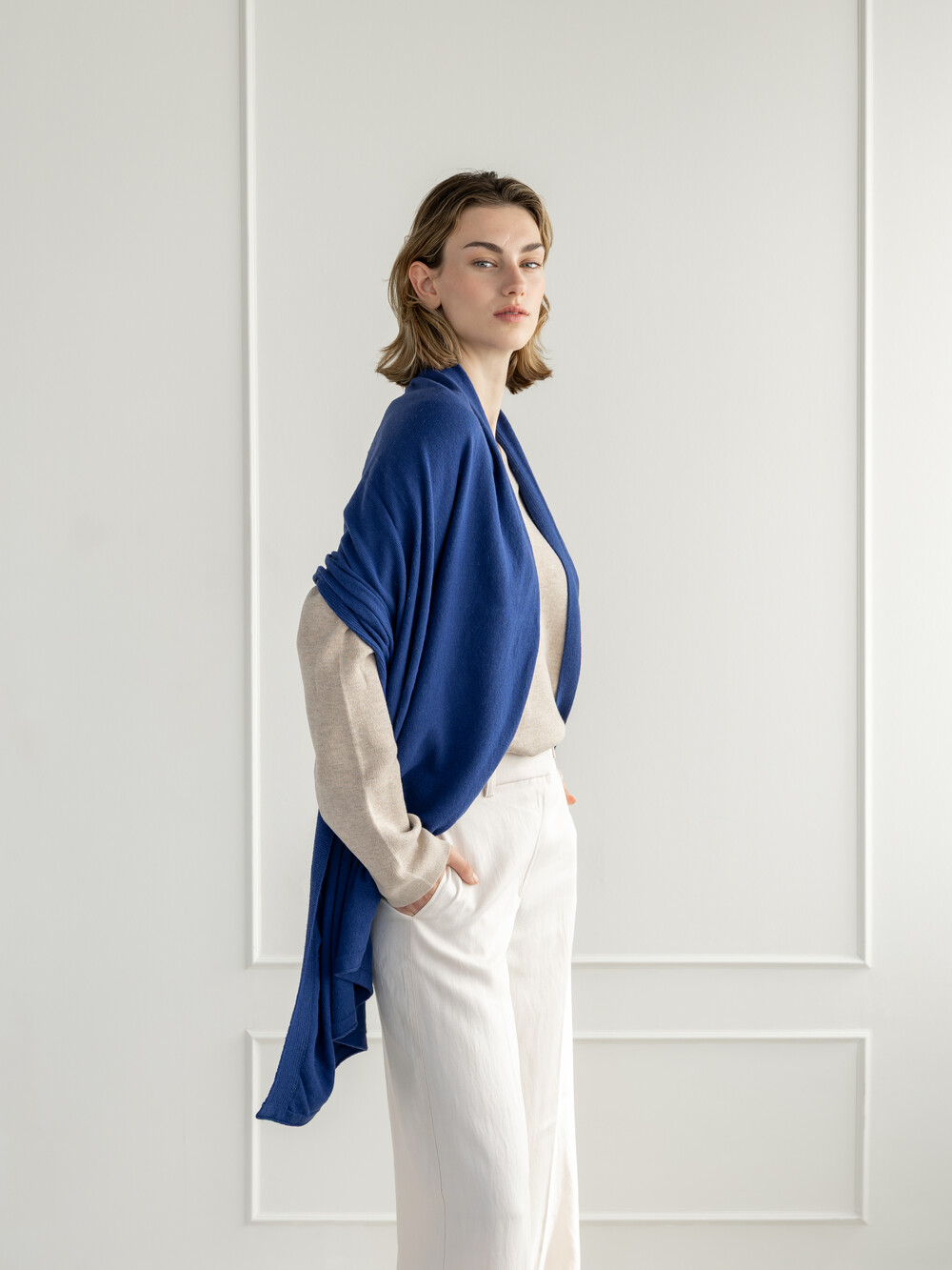 Schal Cosy Cool Blue Indigo