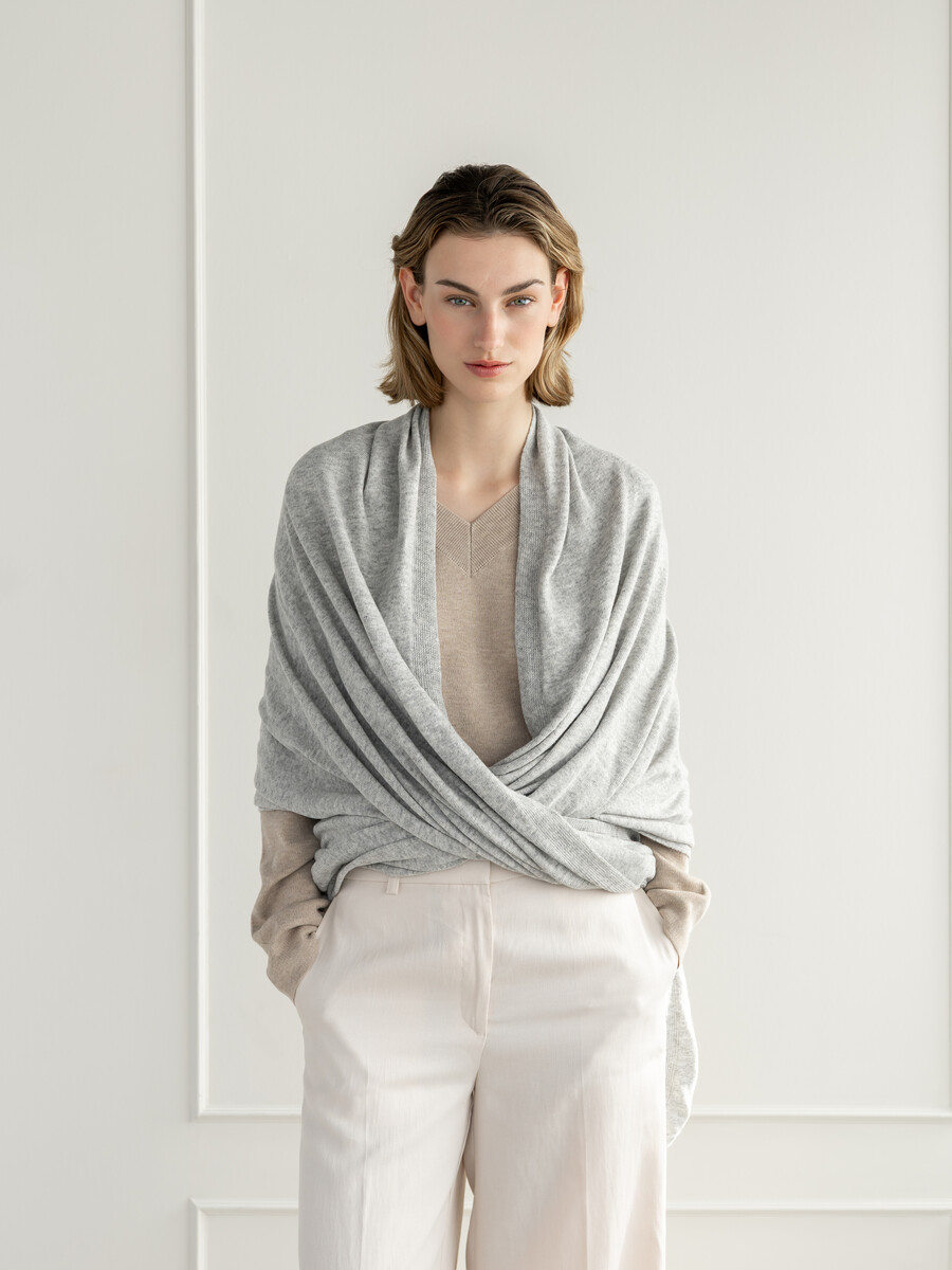 TravelWrapCosy Cool Silver Grey