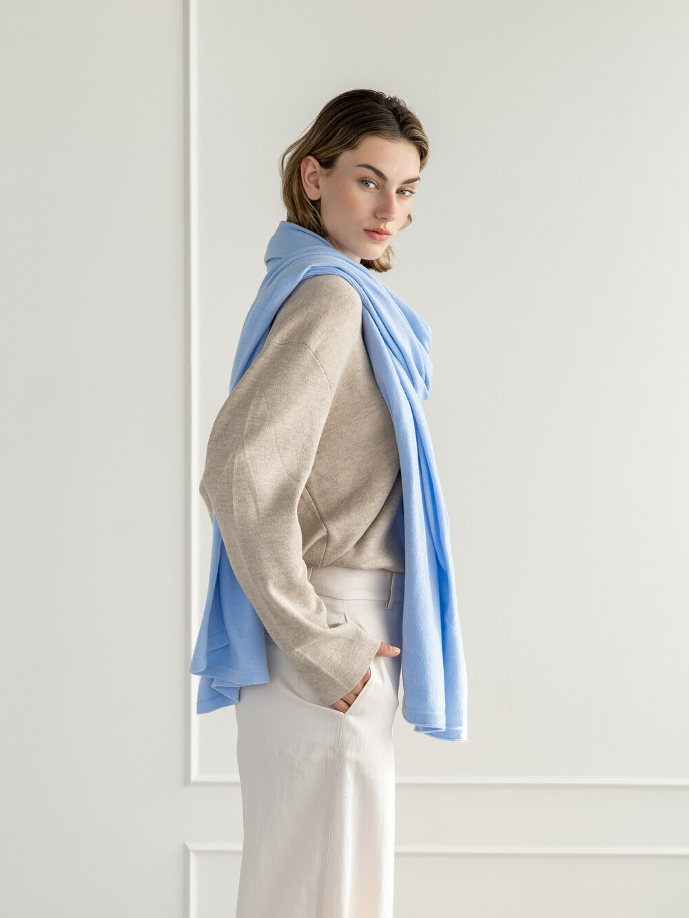 Sjaal Cosy Cool Baby Blue