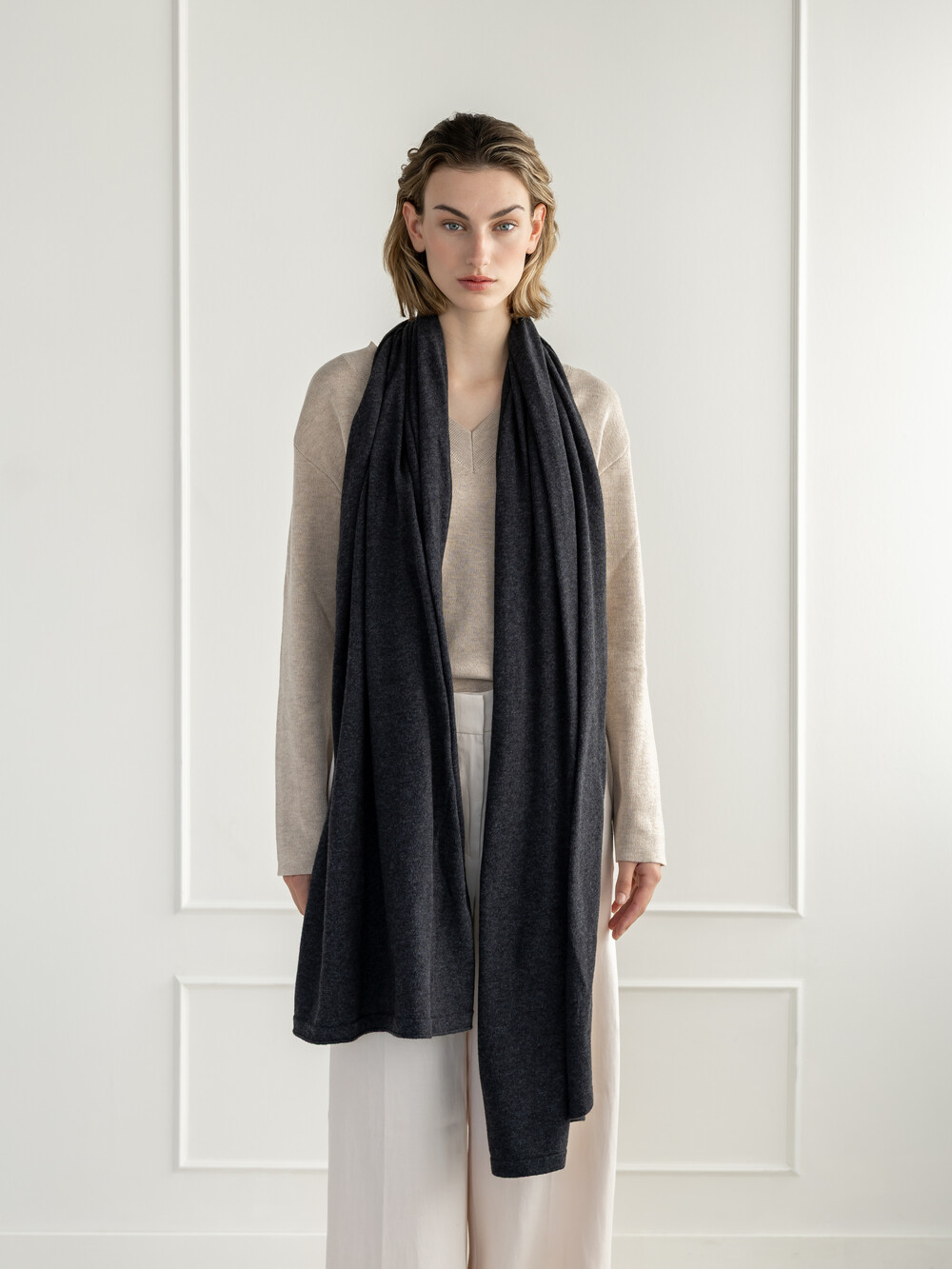 TravelWrapCosy Cool  Antra Grey Melee