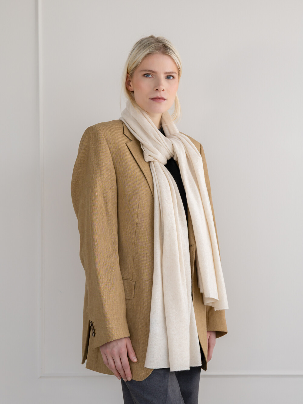 Sjaal Cosy 100% Cashmere Beige Melee