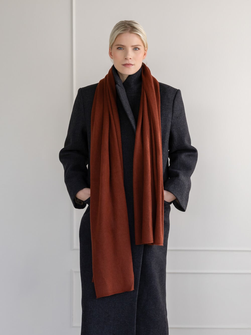 Schal Cosy 100% Kaschmir Chocolate