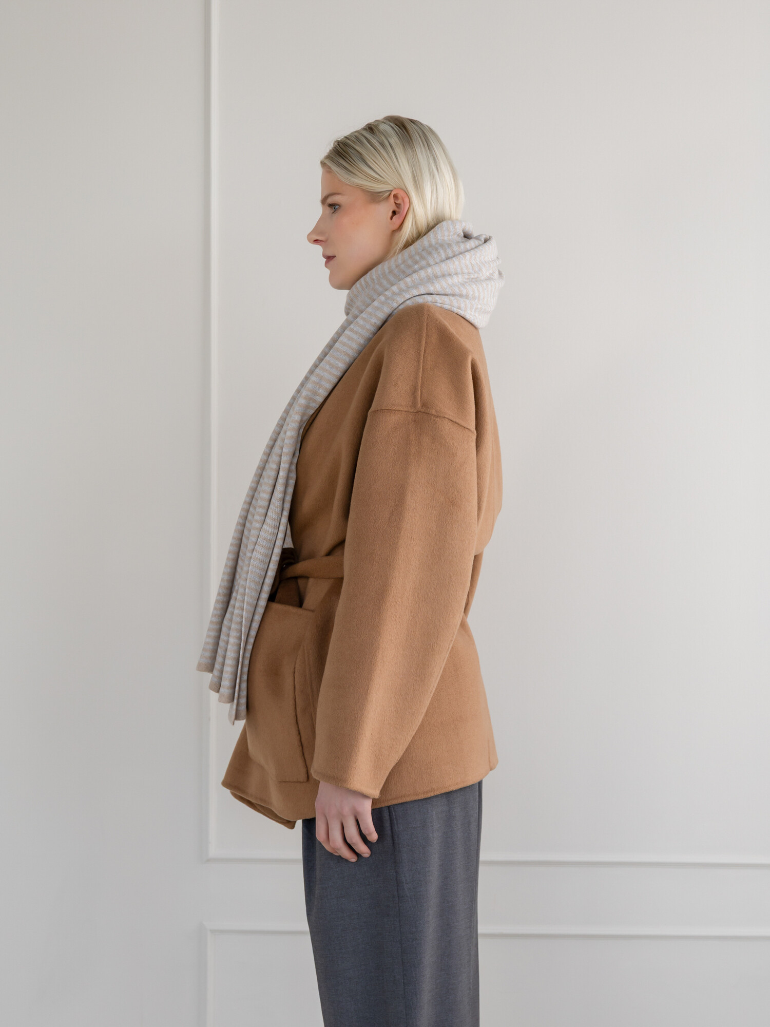 Sjaal Cosy Chic Pearl Grey / Sand