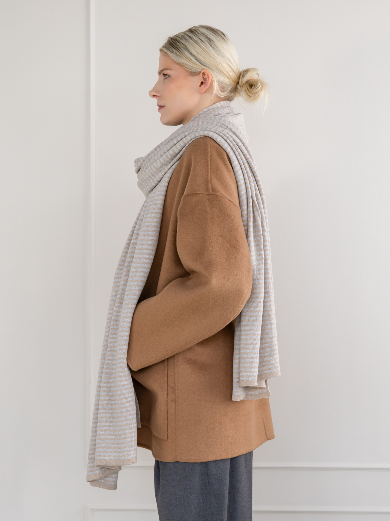 Sjaal Cosy Chic Pearl Grey / Sand