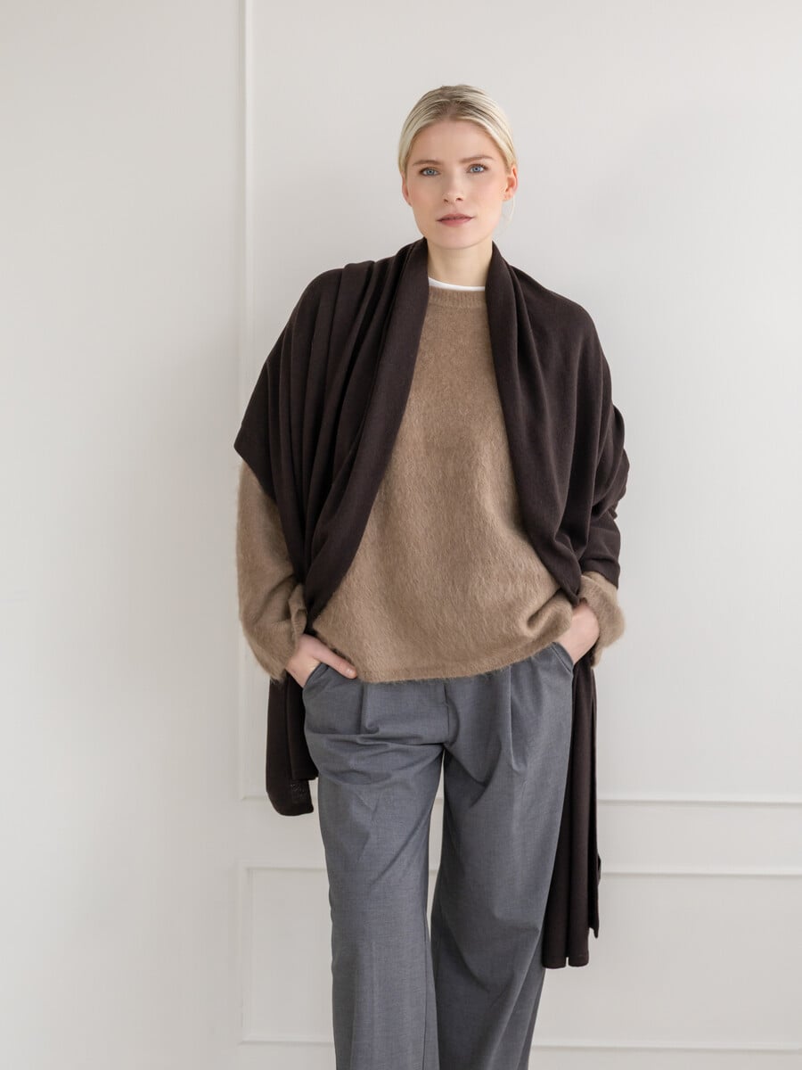 Travel Wrap Cosy Chic Dark Brown