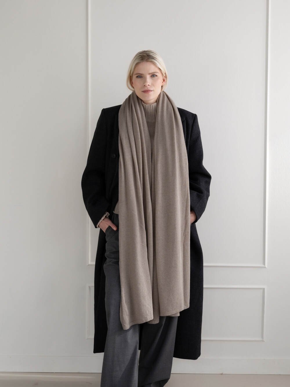 Travel Wrap Cosy Chic Soft Taupe Melee