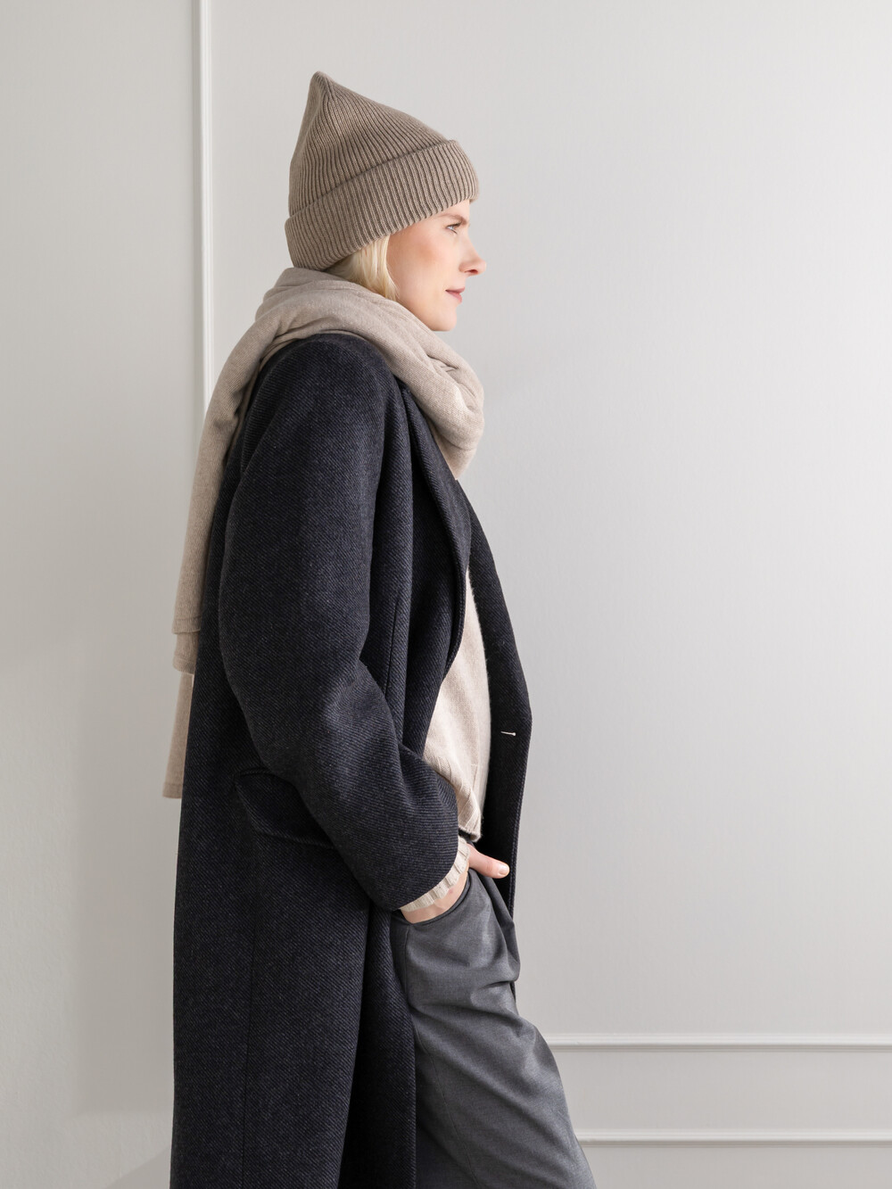Cosy Beanie Soft Taupe Melee