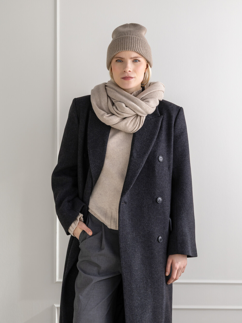 Cosy Beanie Soft Taupe Melee