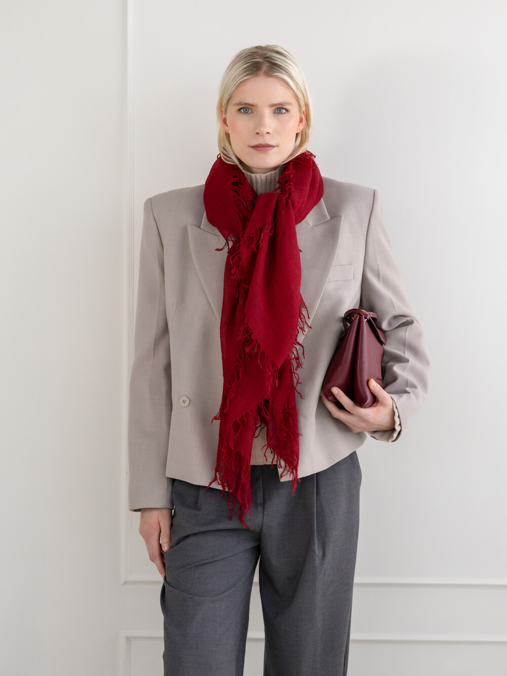 Scarf Cosy Cashmy Rhubarb