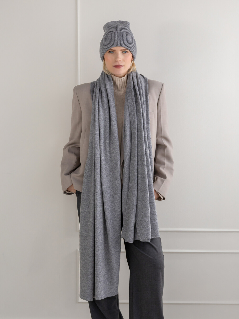 Sjaal Cosy Chic Mid Grey Melee