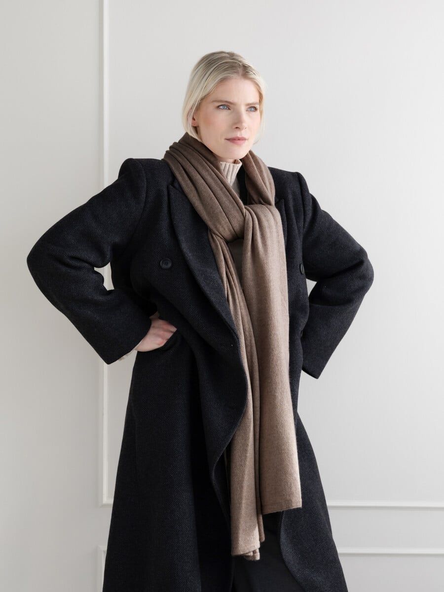 Sjaal Cosy Chic Brown Melee