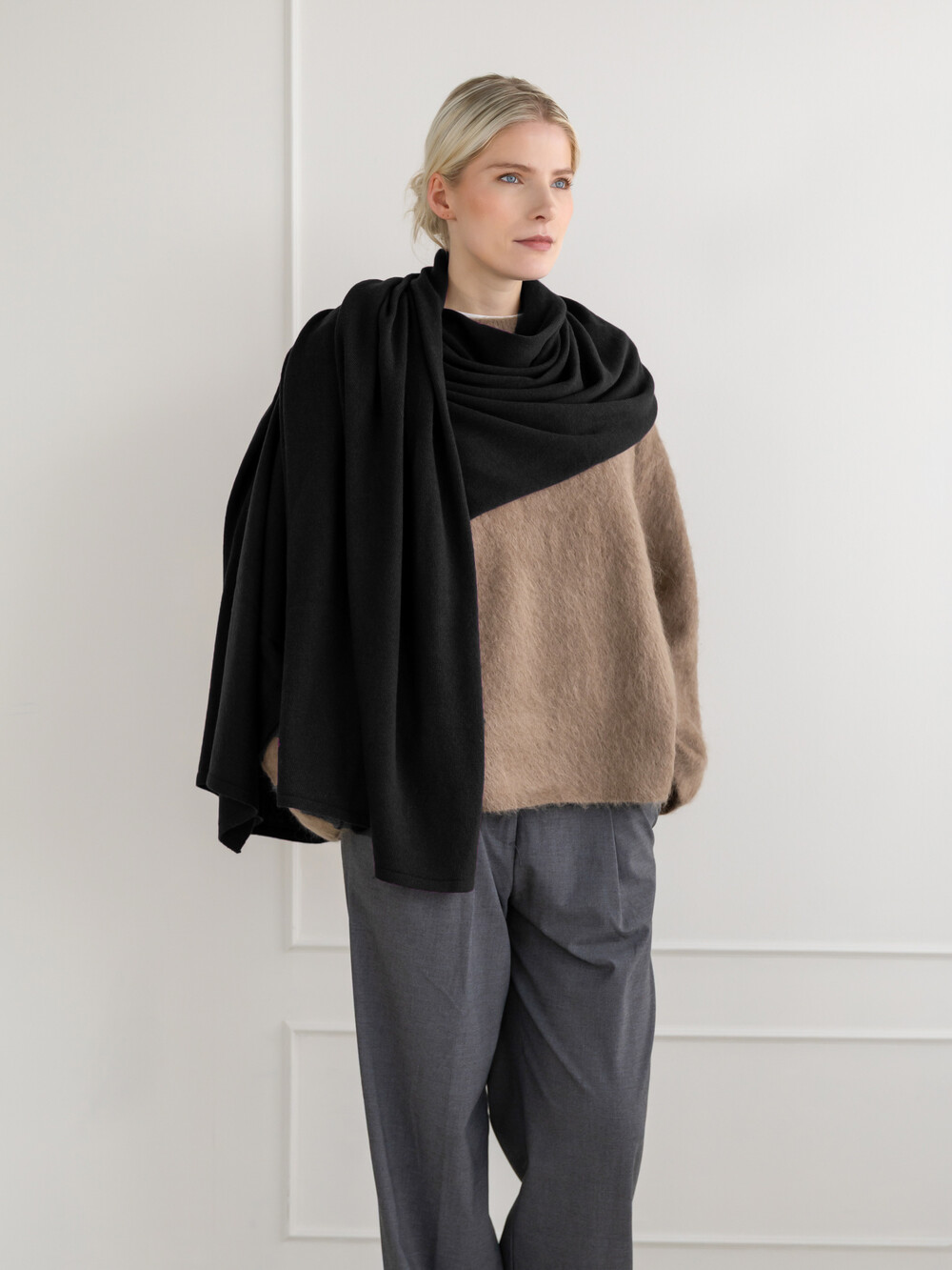 Sjaal Cosy Chic Solid Black