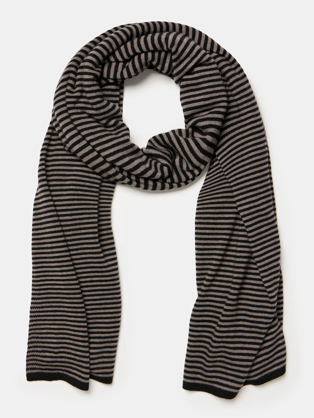 Travel Wrap Cosy Chic Stripes Solid Black  - Solid Grey
