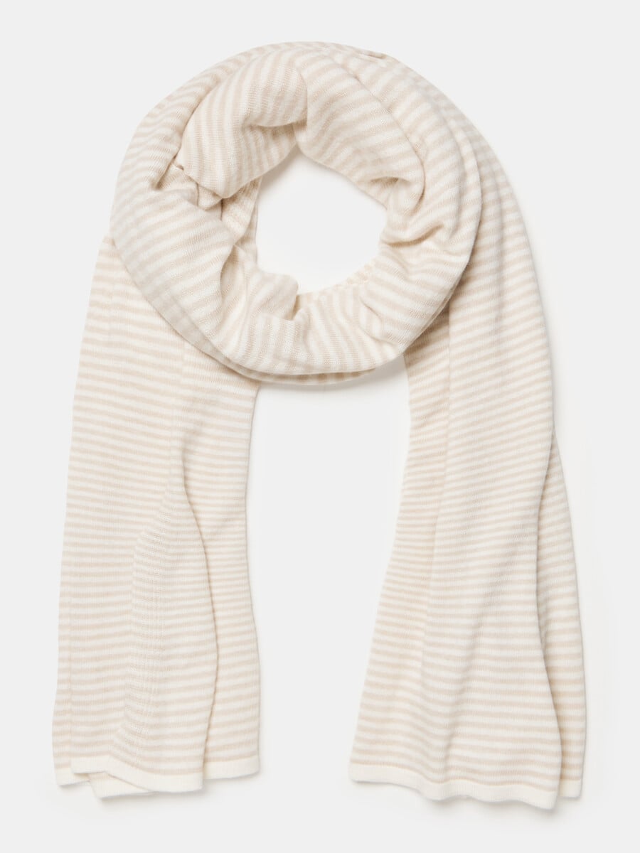 Travel Wrap Cosy Chic Stripes Light Sand / Creamy White