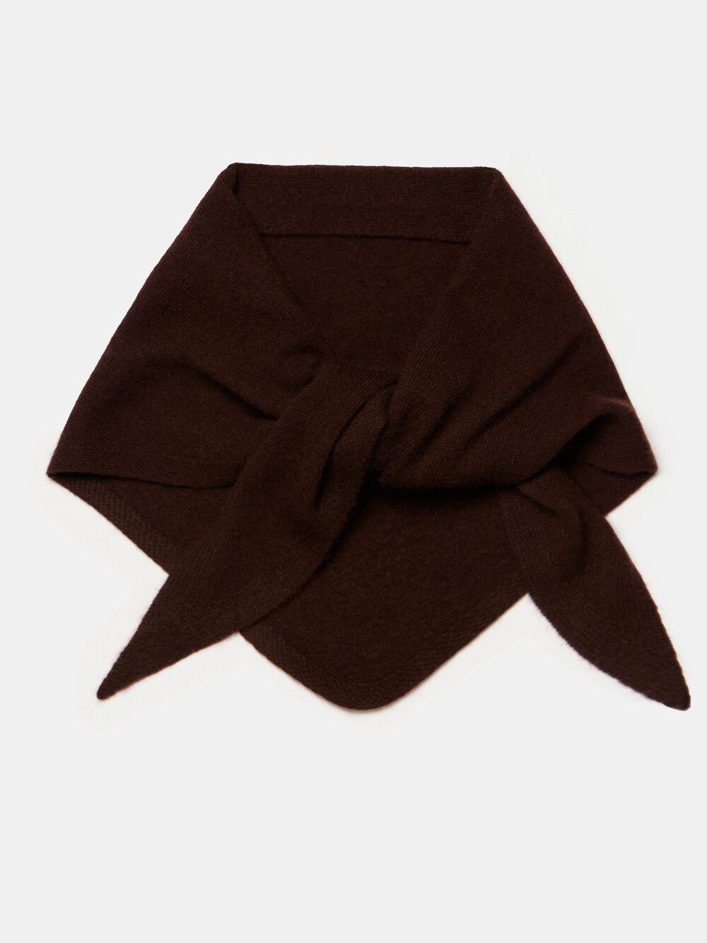 Sjaal Cosy Triangle Small Hickory
