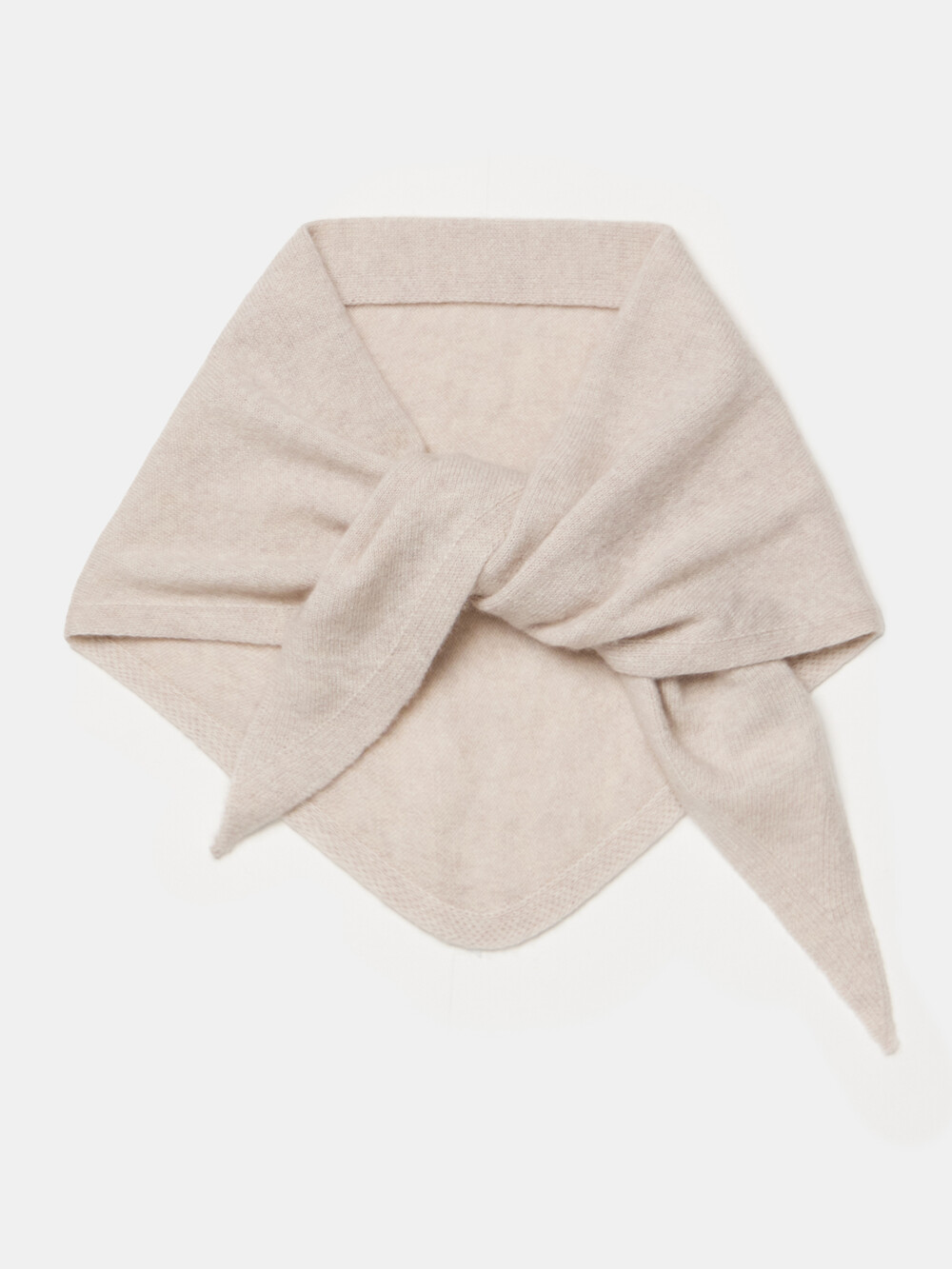 Sjaal Cosy Triangle Small Oatmeal