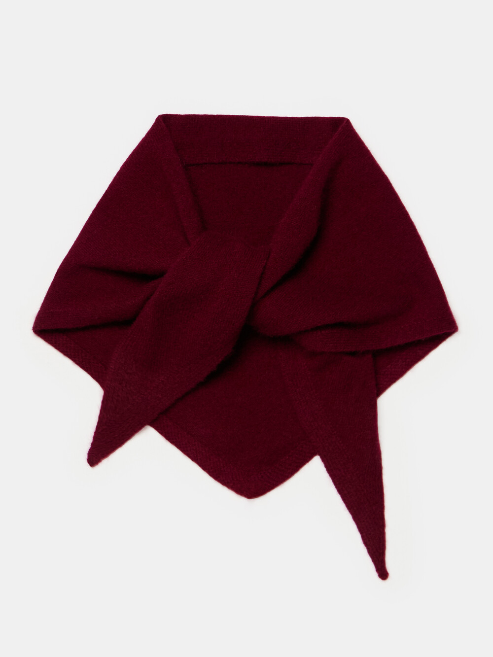Sjaal Cosy Triangle Small Rouge Noir