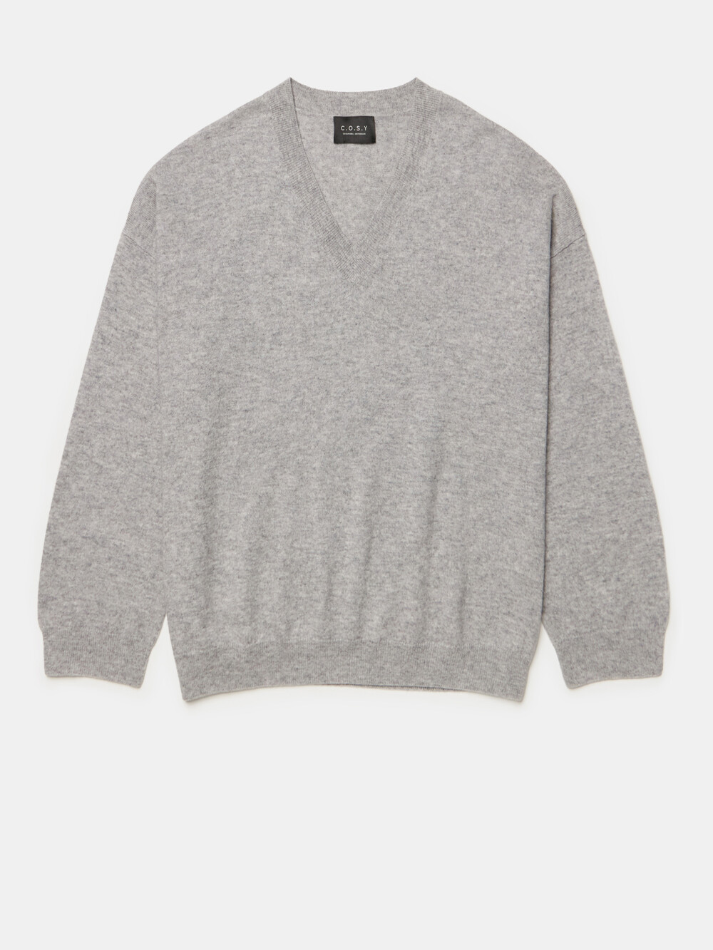 Cosy V-Neck Stone Grey