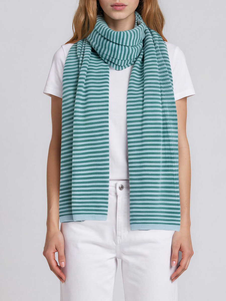 Sjaal Cosy Chic Stripes Aqua - Green and Mean