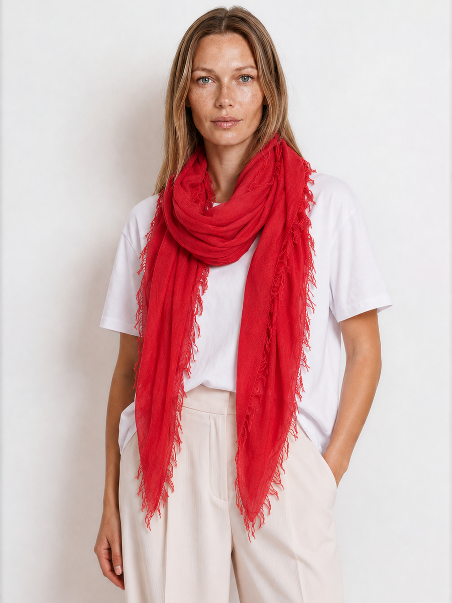 Scarf Cosy Cashmy High Risk Red