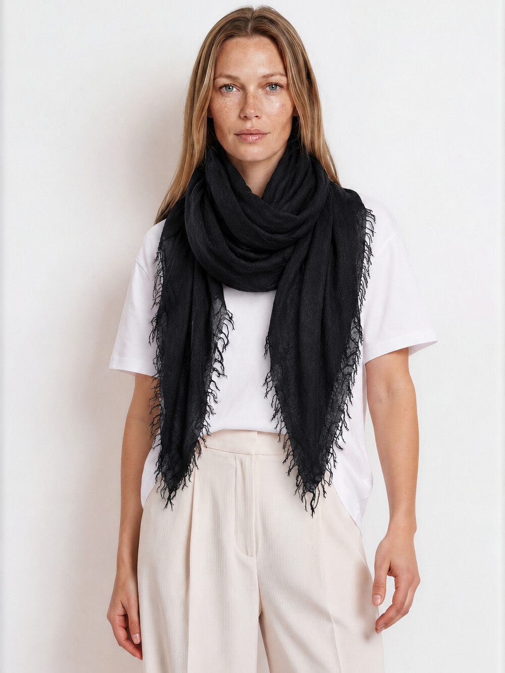 Schal Cosy Cashmy Solid Black