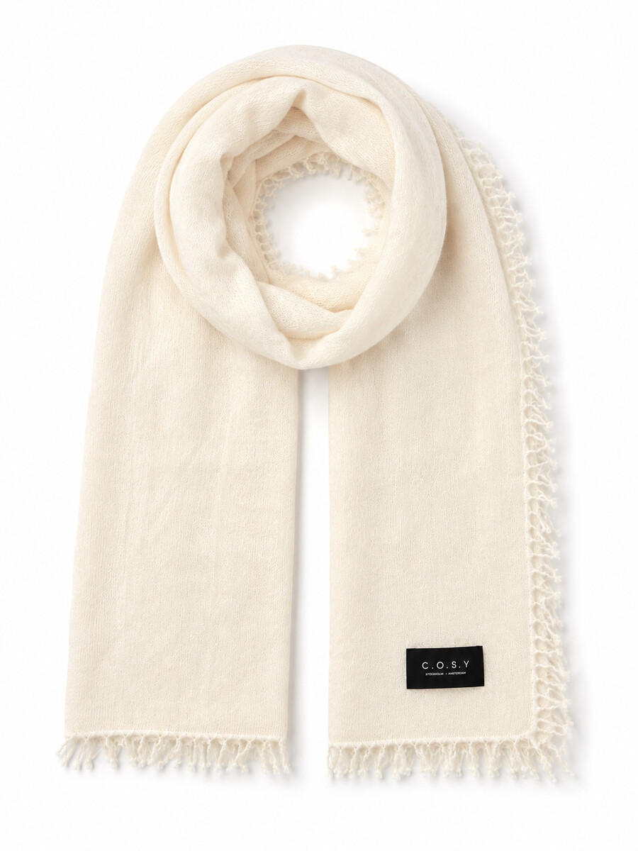 Schal Cosy Washed Cashmere Creamy