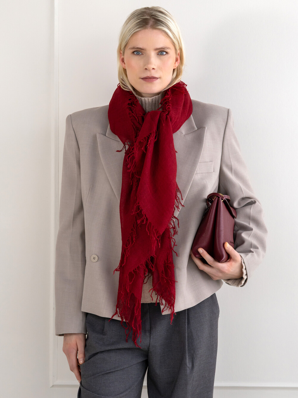 Sjaal Cosy Cashmy Rhubarb
