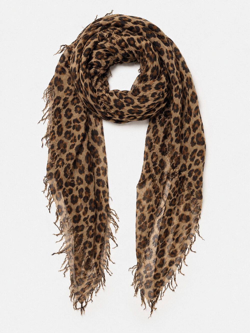 Schal Cosy Cashmy Leopard Braun