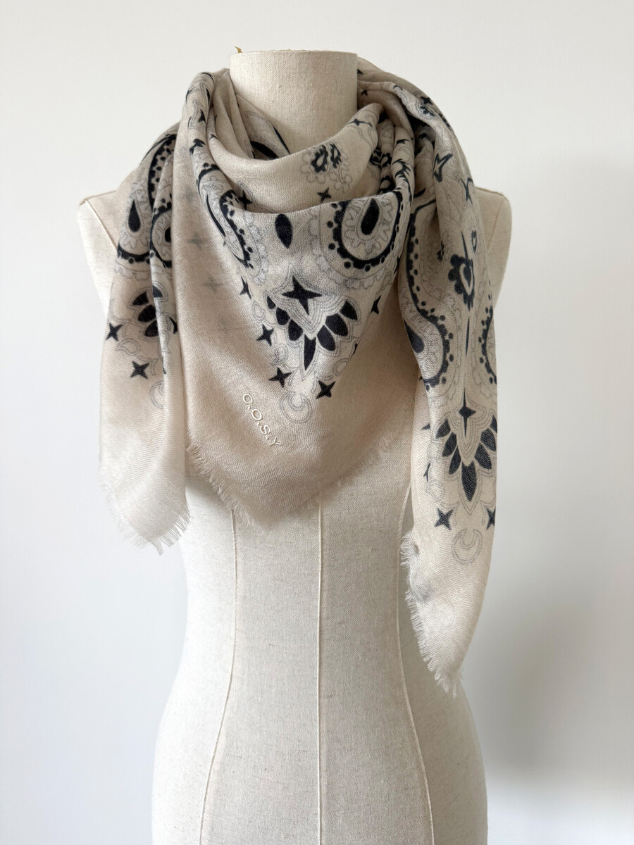 Sjaal Cosy 100% Cashmere Bandana Birch