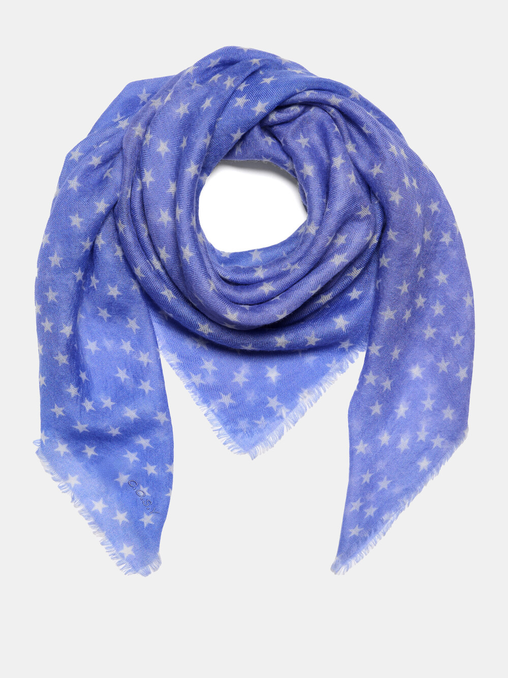 Scarf Cosy 100% cashmere Stars Persian Jewel