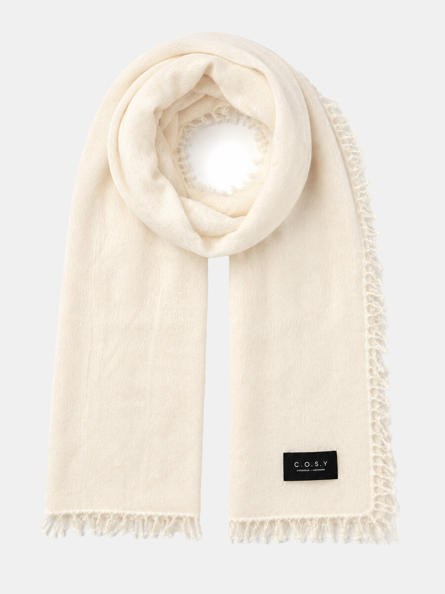 Scarf Cosy Washed Cashmere Creamy