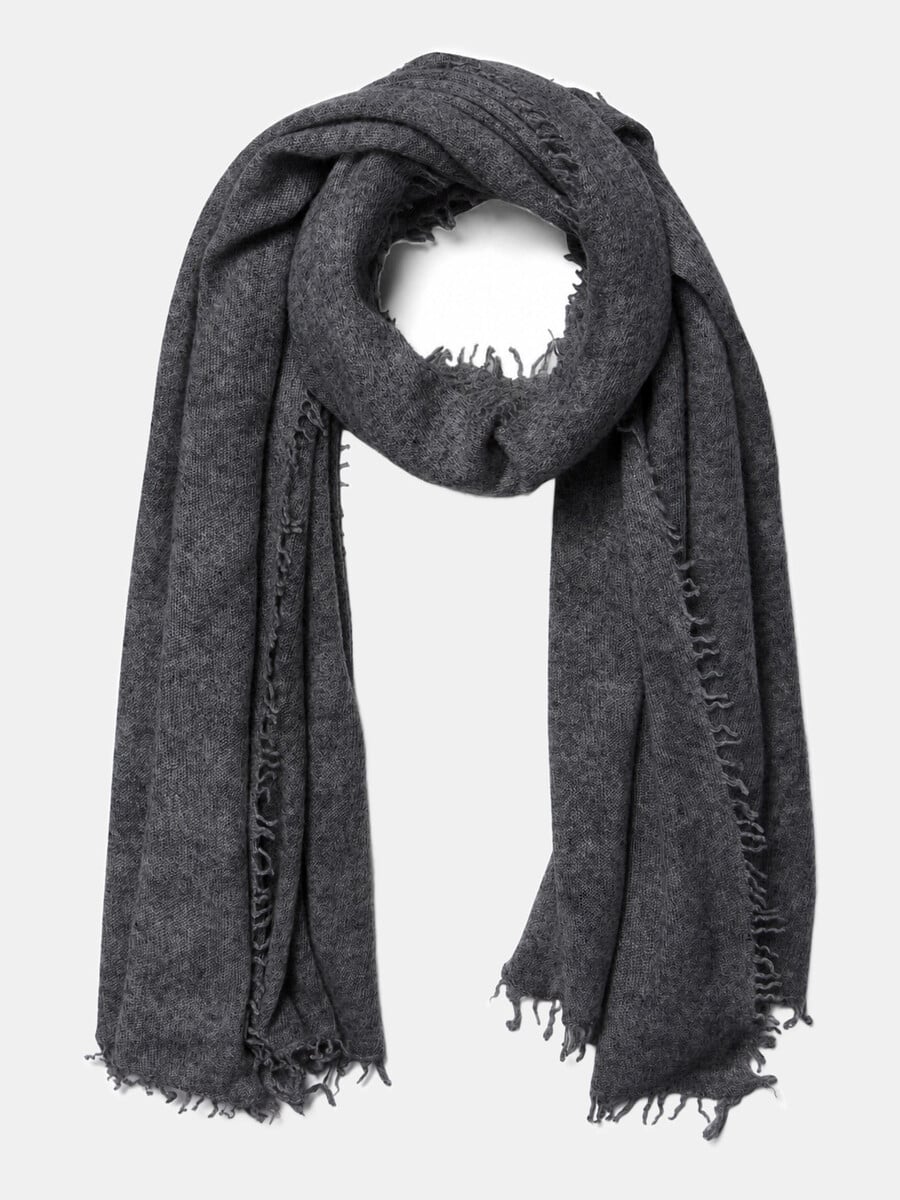 Sjaal Cosy Washed Cashmere Medium Grey