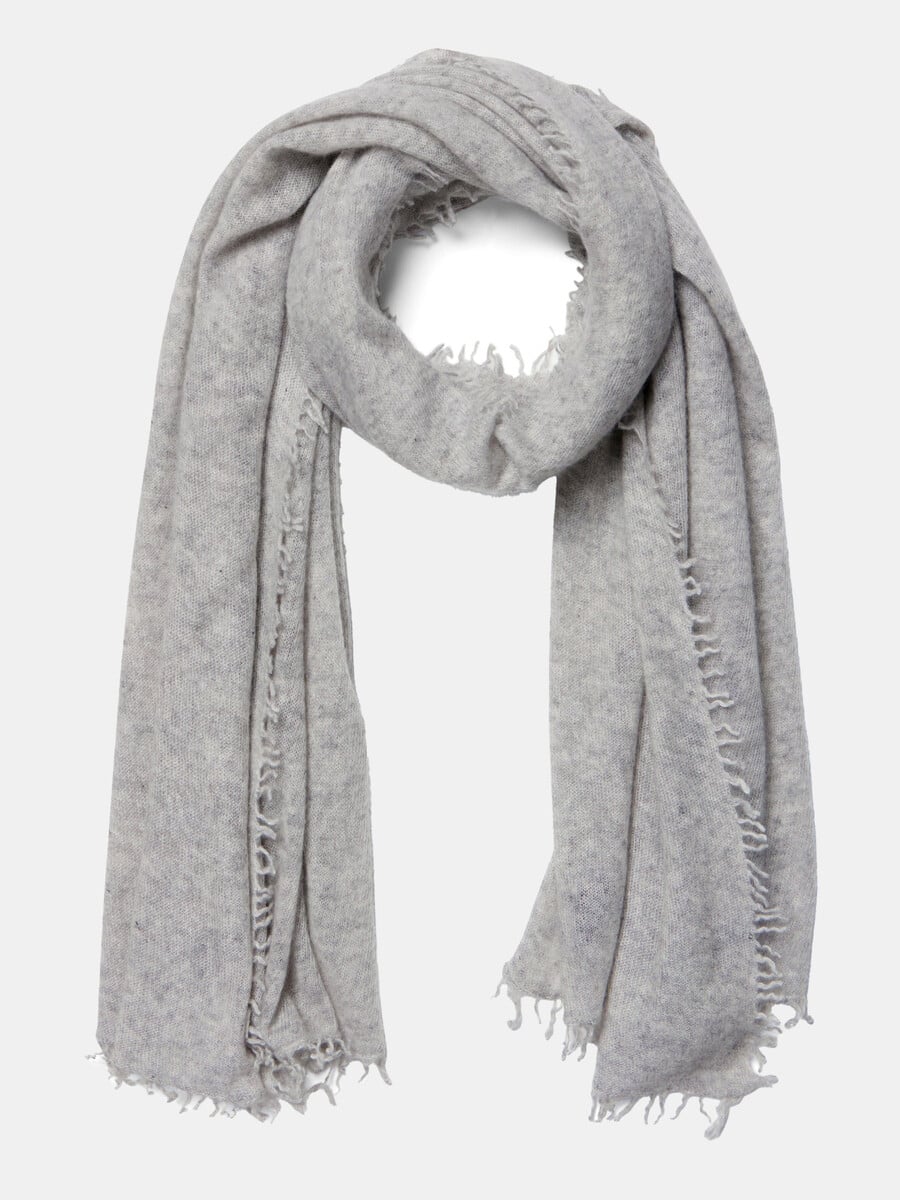 Sjaal Cosy Washed Cashmere Light Grey