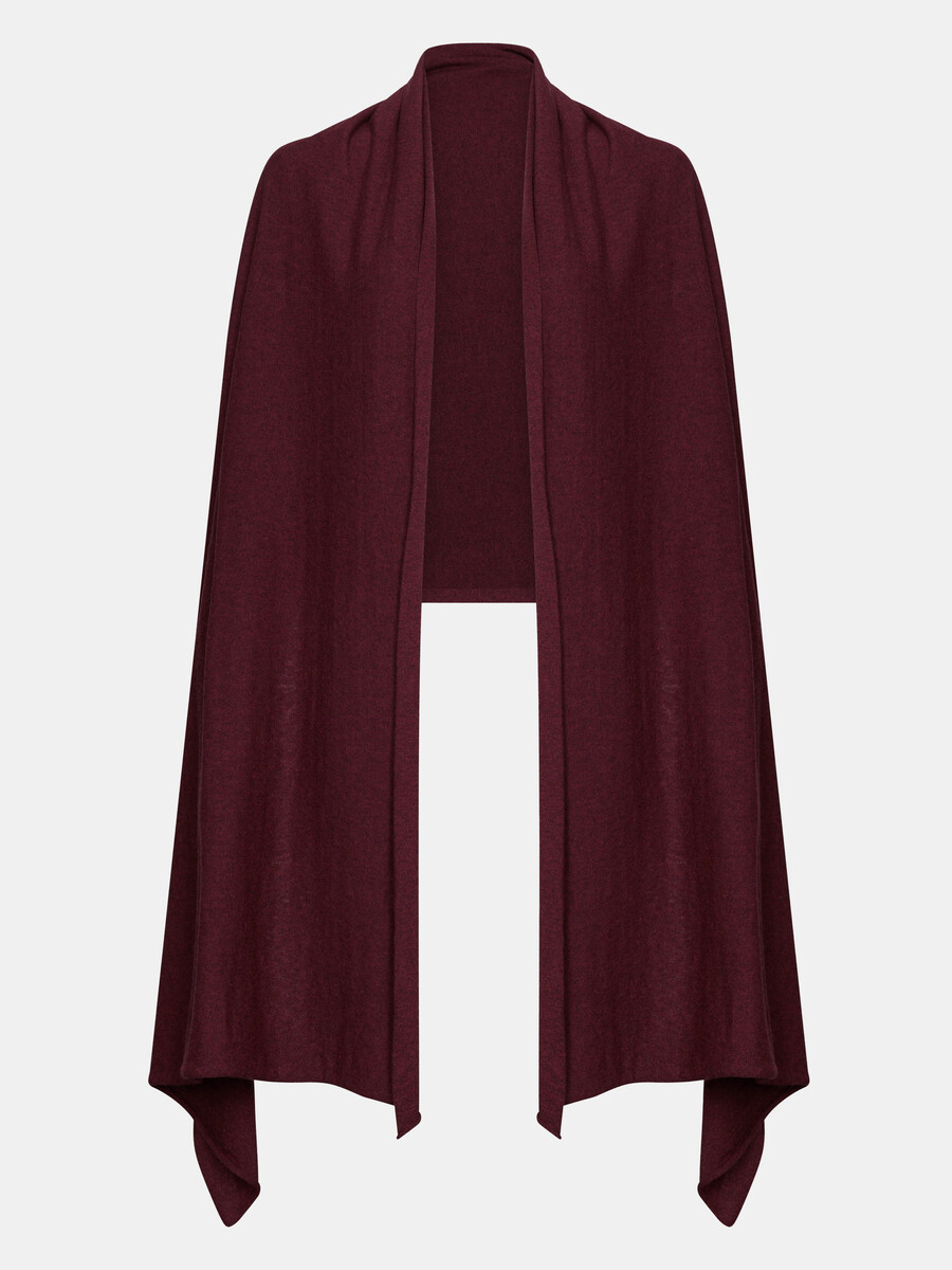 Schal Cosy Jersey Burgundy Melange