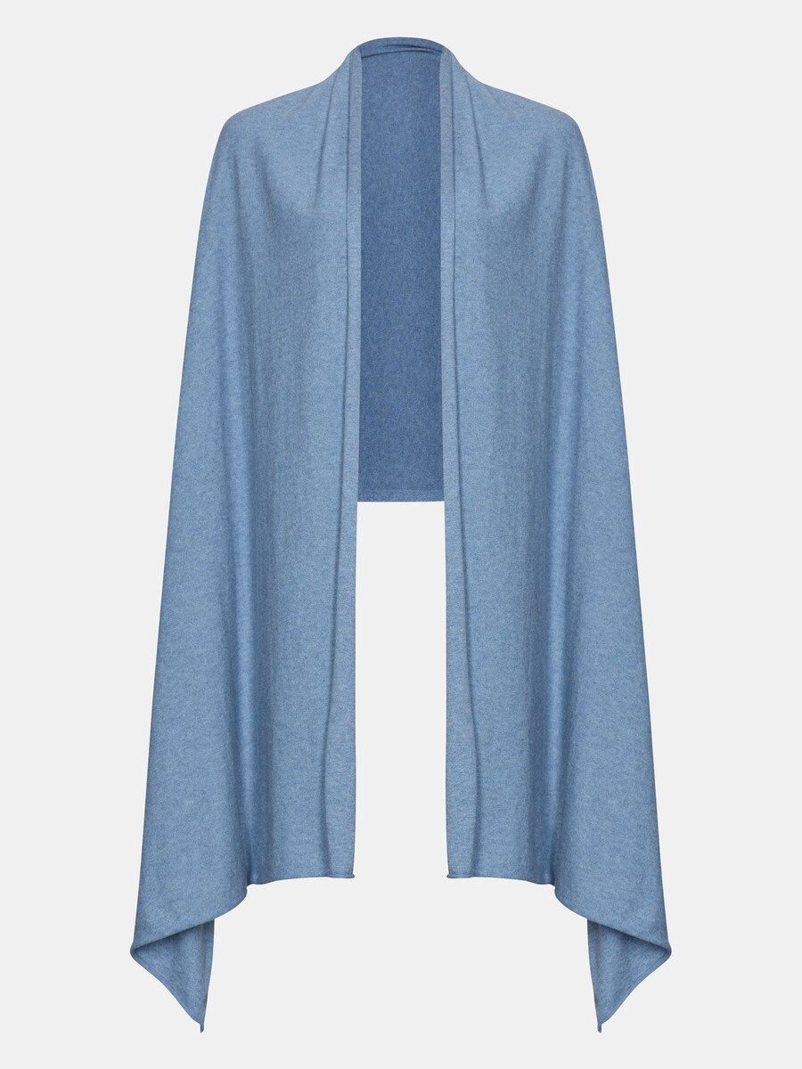 Schal Cosy Jersey Mid Blue Melange