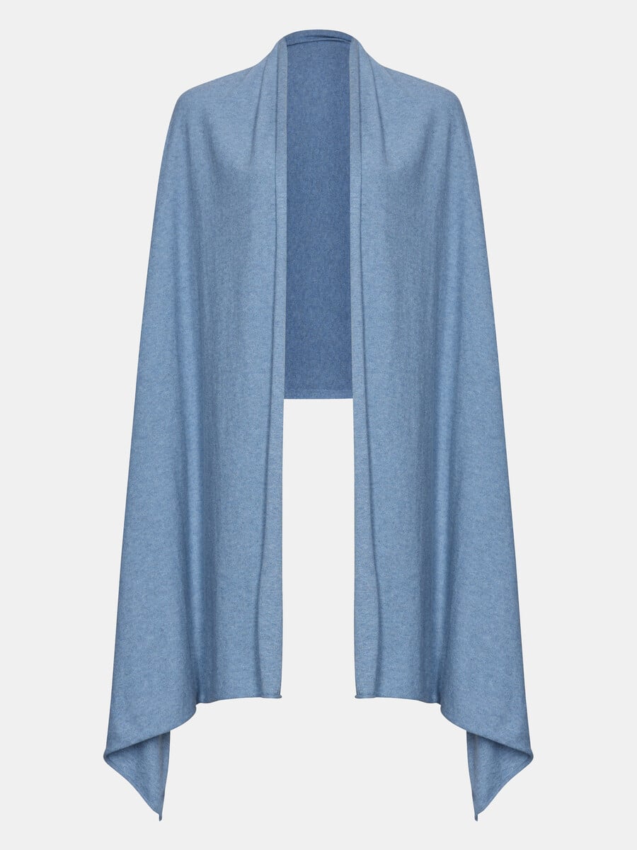 Sjaal Cosy Jersey Mid Blue Melange