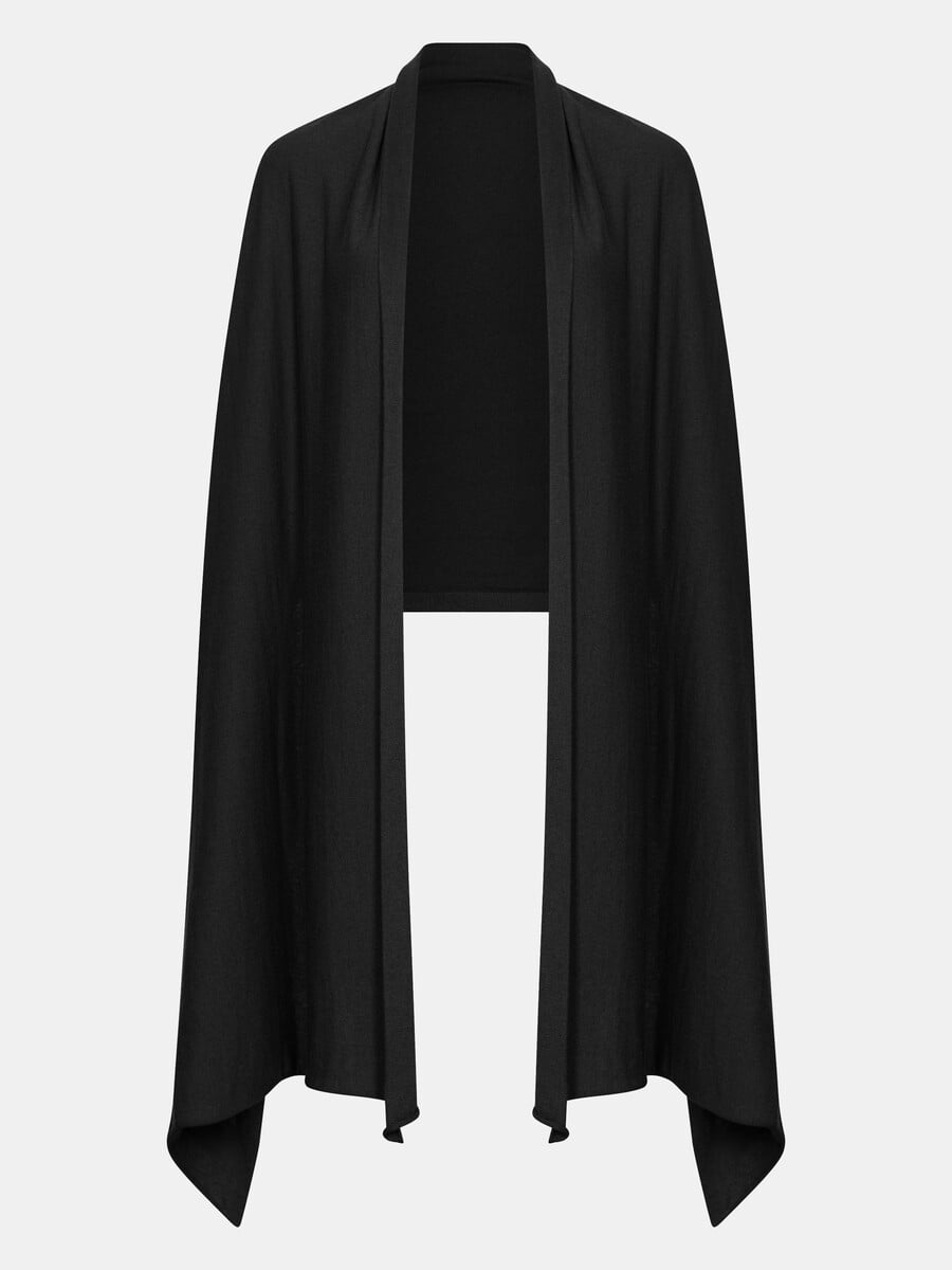 Schal Cosy Jersey Solid Black