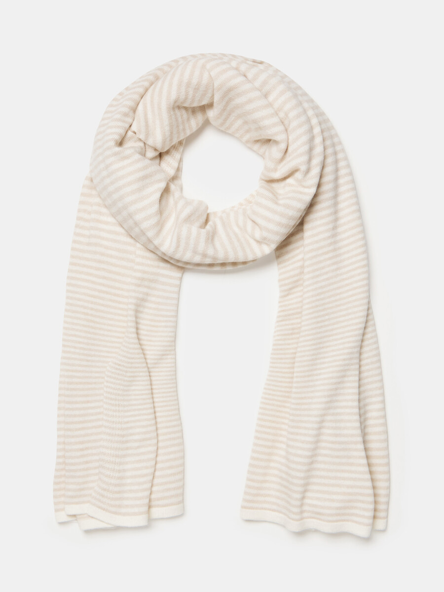 Travel Wrap Cosy Chic Stripes Light Sand / Creamy White