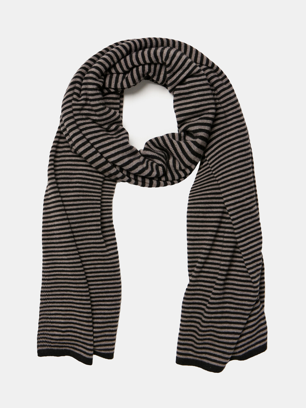 Travel Wrap Cosy Chic Stripes Solid Black  - Solid Grey