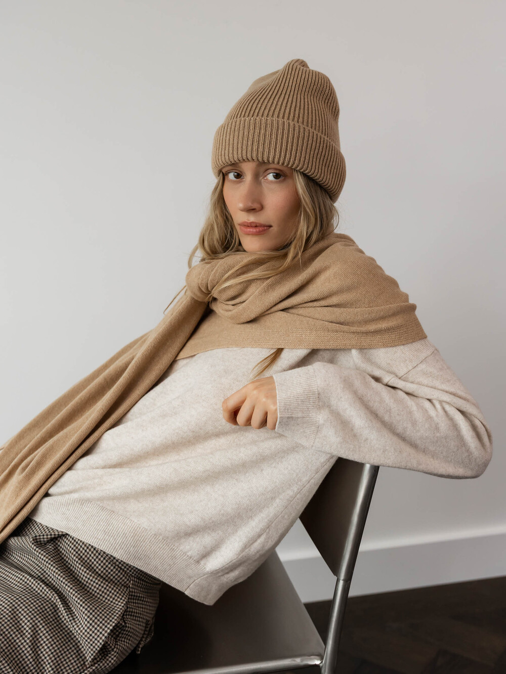 Cosy Beanie Camel Beige