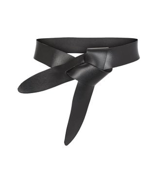 Co Couture ABI Leather Belt Black